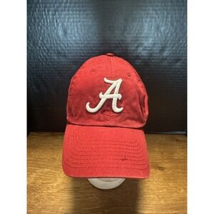 Mens 47 Brand Alabama Crimson Tide Clean Up MVP Strapback Hat Cap Red